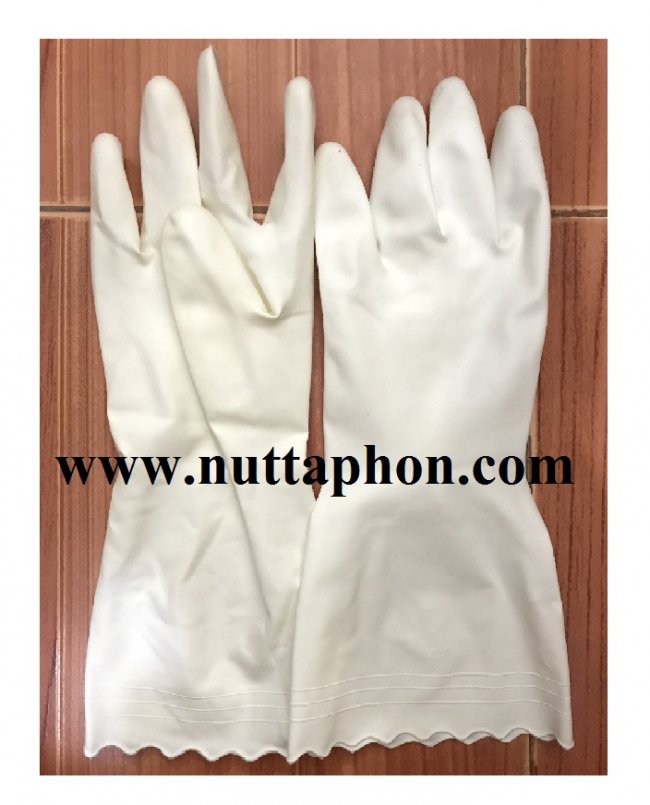ถุงมือพีวีซีสีขาว(G3)   