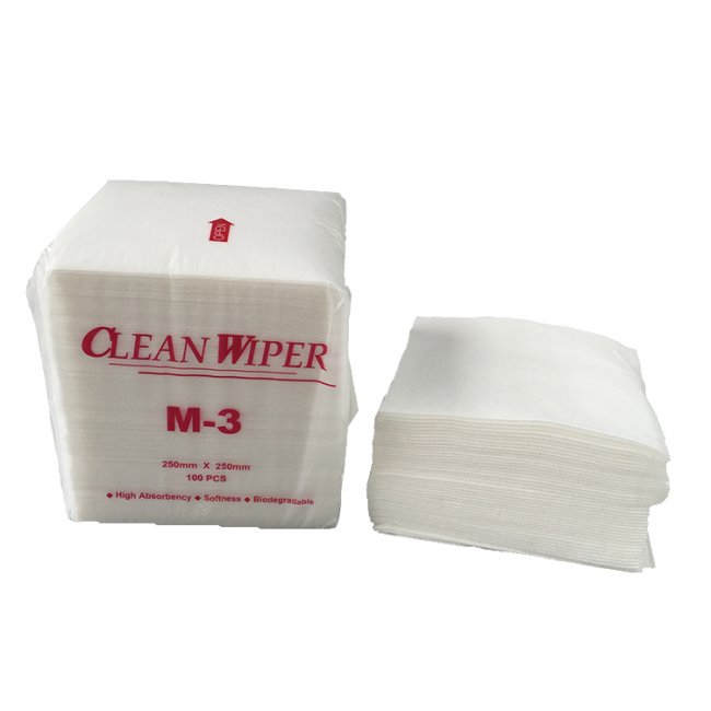 Nonwoven อุตสาหกรรม Lint ฟรีอเนกประสงค์ M-3 Cleanroom ทำความสะอาด Wiper