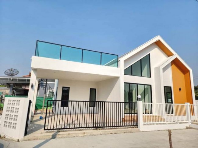 บ้านเดี่ยวหลังใหญ่นาป่าทรงนอดิกชั้นเดียว บ้านเดี่ยวหลังใหญ่นาป่าทรงนอดิกชั้นเดียว